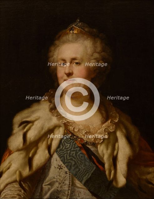 Portrait of Empress Catherine II (1729-1796), 1790s.