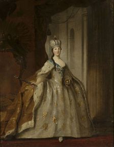 Portrait of Empress Catherine II (1729-1796). Creator: Argunov, Ivan Petrovich (1729-1802)