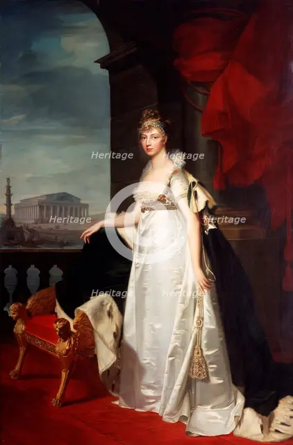 'Portrait of Empress Elizabeth Alexeievna', 1805. Artist: Jean Laurent Monnier