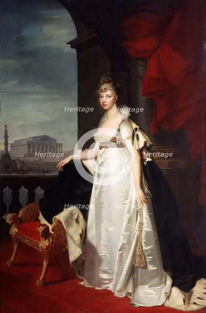 'Portrait of Empress Elizabeth Alexeievna', 1805. Artist: Jean Laurent Monnier