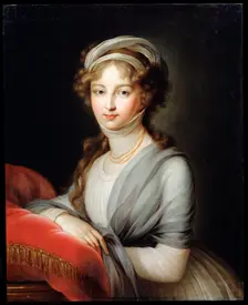 Portrait of Empress Elizabeth Alexeievna c1795. Artist: Elisabeth Louise Vigee-LeBrun
