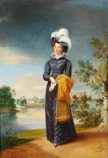 Portrait of Empress Elizabeth Alexeievna, Princess Louise of Baden (1779-1826), 1820