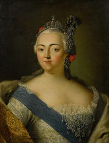 Portrait of Empress Elizabeth of Russia (1709-1762). Creator: Anonymous