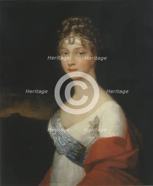 Portrait of Empress Elizaveta Alekseevna, 1805. Creator: Friedrich Tischbein.