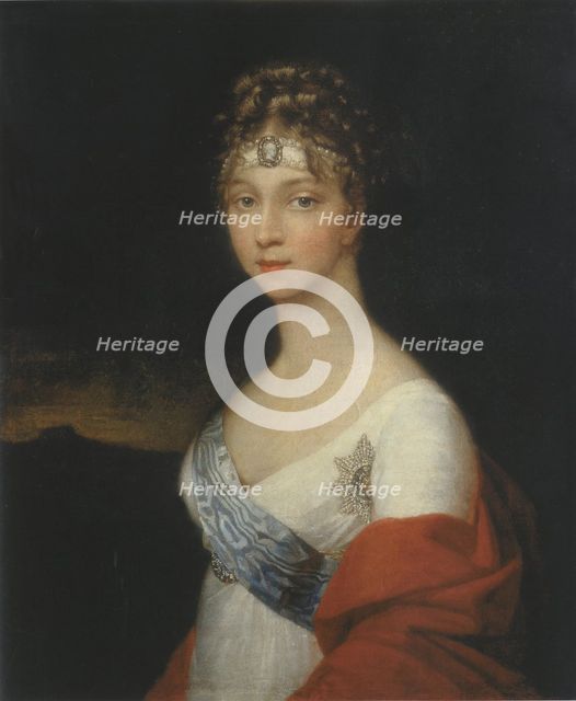 Portrait of Empress Elizaveta Alekseevna, 1805. Creator: Friedrich Tischbein.
