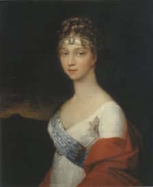 Portrait of Empress Elizaveta Alekseevna, 1805. Creator: Friedrich Tischbein