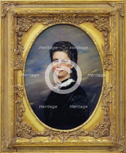 Portrait of Empress Elisabeth of Austria. Creator: Bitterlich, Richard (1862-1940).