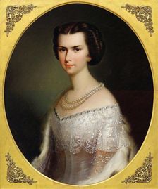 Portrait of Empress Elisabeth of Austria. Creator: Einsle, Anton (1801-1871)