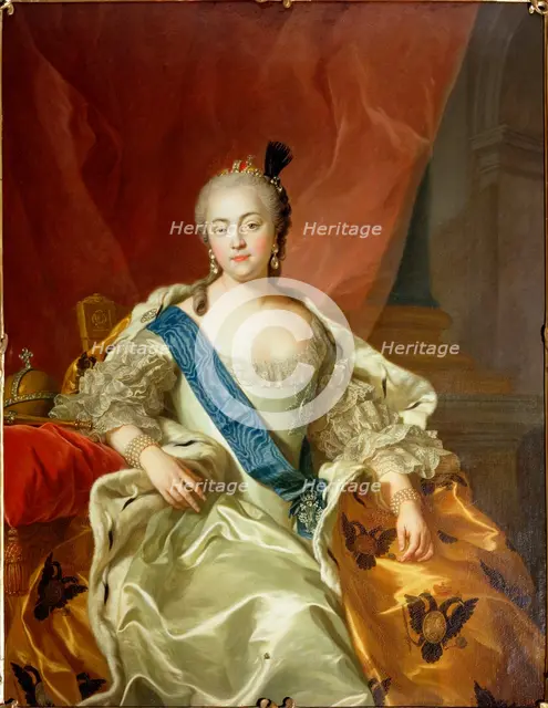 'Portrait of Empress Elisabeth Petrovna', 1760. Artist: Carle van Loo