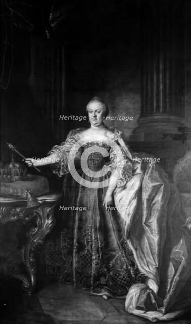 Portrait of Empress Maria Theresa, 1766. Creator: Christian Kollonitsch.
