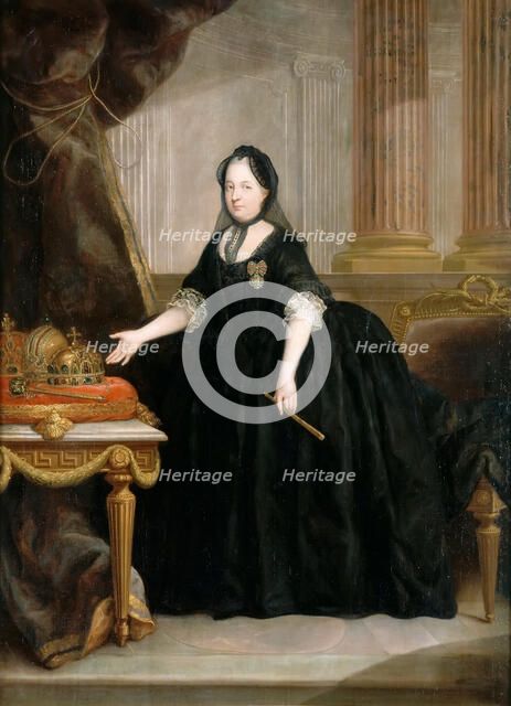 Portrait of Empress Maria Theresia of Austria (1717-1780). Artist: Maron, Anton von (1733-1808)
