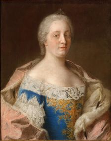 Portrait of Empress Maria Theresia of Austria (1717-1780), ca 1744 . Creator: Liotard, Jean-Étienne (1702-1789)