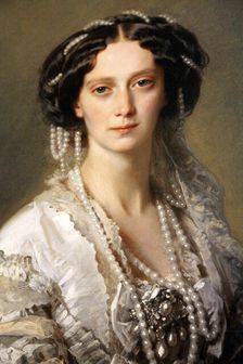 Portrait of Empress Maria Alexandrovna 1857. Artist: Franz Xaver Winterhalter
