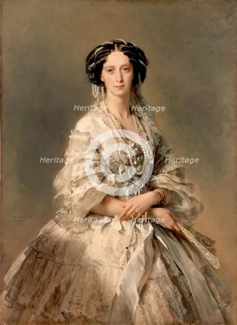 Portrait of Empress Maria Alexandrovna, 1857. Creator: Franz Xaver Winterhalter.