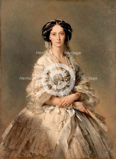 Portrait of Empress Maria Alexandrovna, 1857. Creator: Franz Xaver Winterhalter.