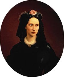 Portrait of Empress Maria Alexandrovna, 1864. Creator: Firs Sergeevich Zhuravlev