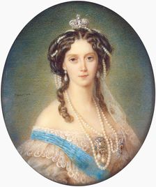 Portrait of Empress Maria Alexandrovna, 1900. Creator: Alois Gustav Rockstuhl