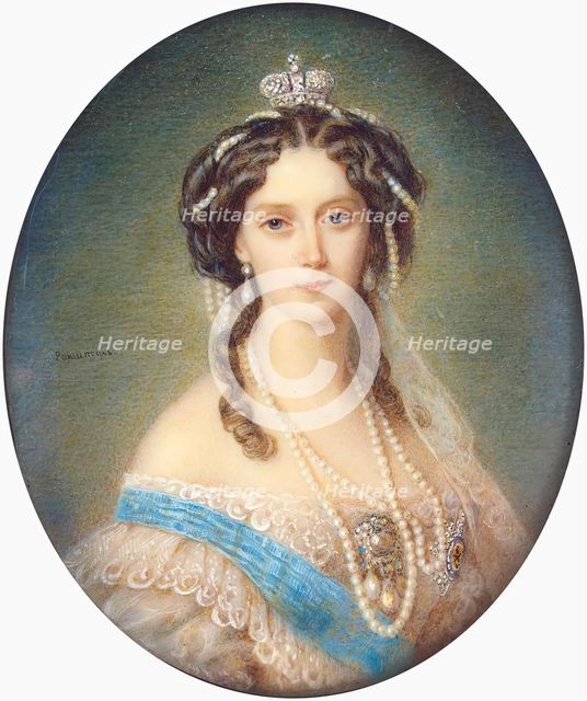 Portrait of Empress Maria Alexandrovna, 1900. Creator: Alois Gustav Rockstuhl.