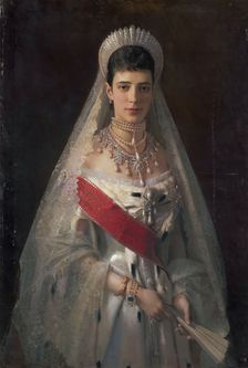 Portrait of Empress Maria Feodorovna, 1881. Creator: Ivan Kramskoy