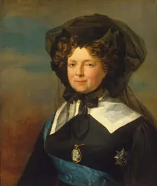 Portrait of Empress Maria Feodorovna in Mourning, 1825. Creator: George Dawe