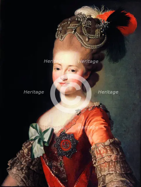 'Portrait of Empress Maria Feodorovna', late 18th or early 19th century. Artist: Anon