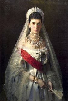 Portrait of Empress Maria Feodorovna, Princess Dagmar of Denmark (1847-1928). Artist: Ivan Kramskoy