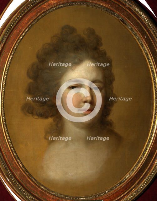 Portrait of Empress Maria Feodorovna (Sophie Dorothea of Württemberg) (1759-1828), 1796. Artist: Borovikovsky, Vladimir Lukich (1757-1825)