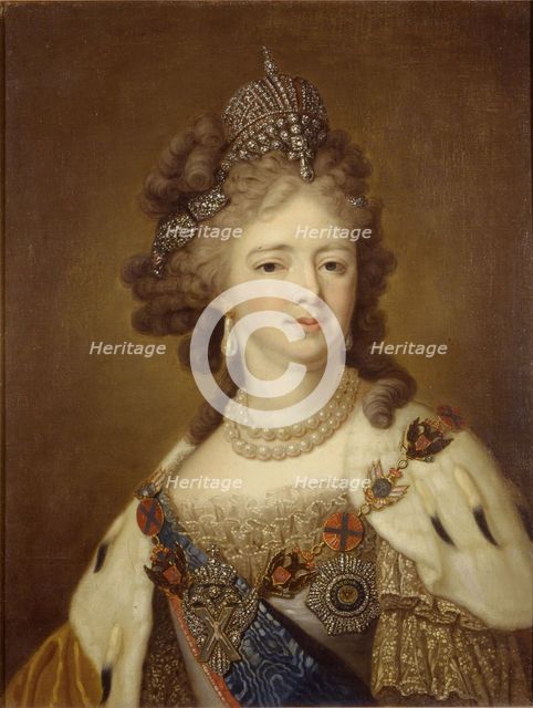 Portrait of Empress Maria Feodorovna (Sophie Dorothea of Württemberg) (1759-1828), First quarter of 