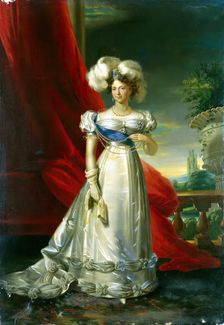Portrait of Empress Maria Fiodorovna, 1832. Creator: Ludwig Schultz