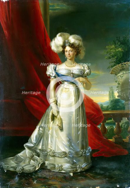 Portrait of Empress Maria Fiodorovna, 1832. Creator: Ludwig Schultz.