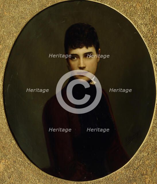 Portrait of Empress Maria Fyodorovna, Princess Dagmar of Denmark (1847-1928), Mid of the 19th cen.. Artist: Schilder, Nikolai Gustavovich (1828-1898)