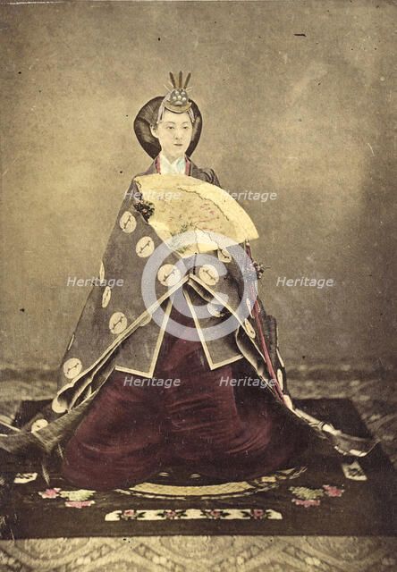 Portrait of Empress Shoken (image 1 of 2), 1865. Creator: Unknown.