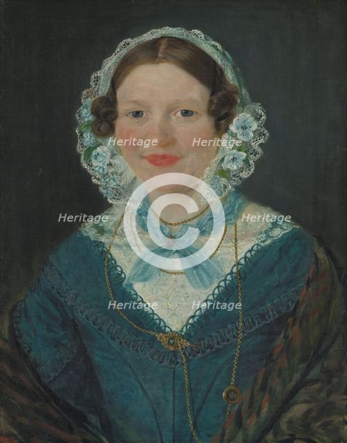 Portrait of Engel Marie Delphin, b. Lange, 1844. Creator: Matthias Stoltenberg.