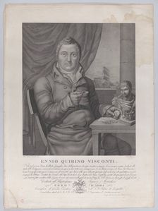 Portrait of Ennio Quirino Visconti, 1827. Creator: Luigi Rados