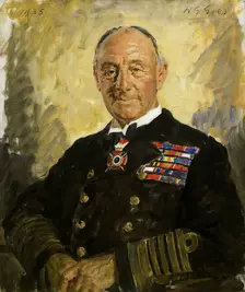 Portrait of Earl Jellicoe, 1935. Creator: Reginald Grenville Eves