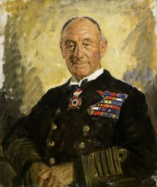 Portrait of Earl Jellicoe, 1935. Creator: Reginald Grenville Eves