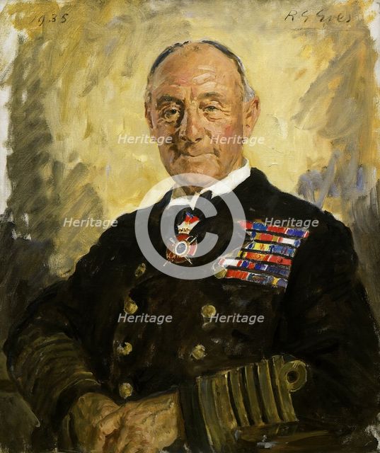 Portrait of Earl Jellicoe, 1935. Creator: Reginald Grenville Eves.