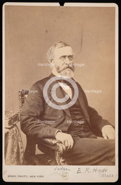 Portrait of Ebenezer Rockwood Hoar (1816-1895), Before 1895. Creator: Brady's National Photographic Portrait Galleries.