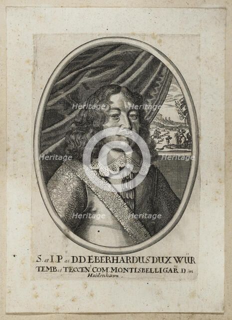 Portrait of Eberhard III, Duke of Württemberg (1614-1674). Creator: Kilian, Philipp (1628-1693).