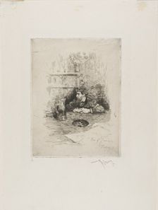 Portrait of Eduardo Zamaçois, Spanish Painter, n.d. Creator: Mariano Jose Maria Bernardo Fortuny y Carbo