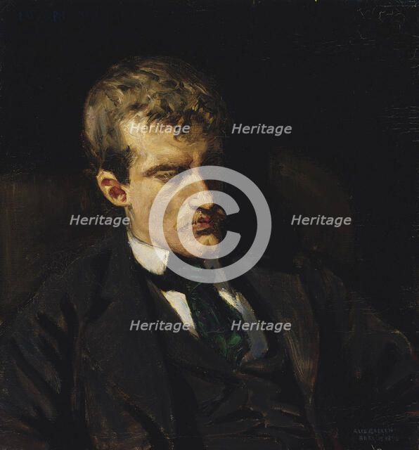 Portrait of Edvard Munch, 1895. Creator: Akseli Gallen-Kallela.