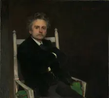 Portrait of Edvard Grieg (1843-1907), 1891. Creator: Peterssen, Eilif (1852-1928)