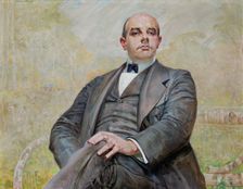 Portrait of Edward Maurizio, 1915. Creator: Jacek Malczewski