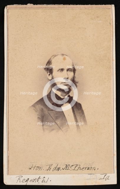 Portrait of Edward McPherson (1830-1895), Circa 1860s. Creator: Unknown.