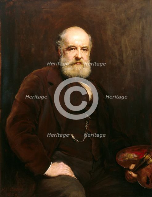 Portrait of Edward Armitage, R.A., 1886. Creator: Walter William Ouless.