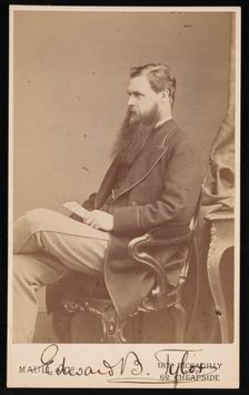 Portrait of Edward Burnett Tylor (1832-1917), Between 1872 and 1877. Creator: Maull & Co