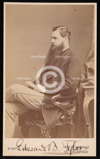 Portrait of Edward Burnett Tylor (1832-1917), Between 1872 and 1877. Creator: Maull & Co.