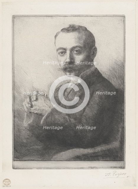 Portrait of Edward D. Adams, 1892. Creator: Alphonse Legros.