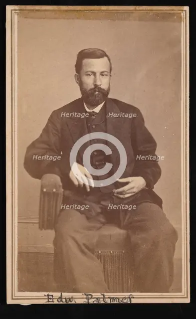 Portrait of Edward Palmer (1829-1911), 1868-1869. Creator: Antonio Zeno Shindler.