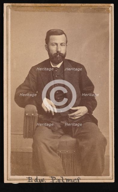 Portrait of Edward Palmer (1829-1911), 1868-1869. Creator: Antonio Zeno Shindler.